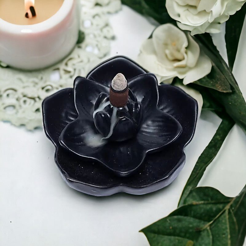 Backflow Incense Burner Lotus Flower - Auras Workshop Auras Workshop