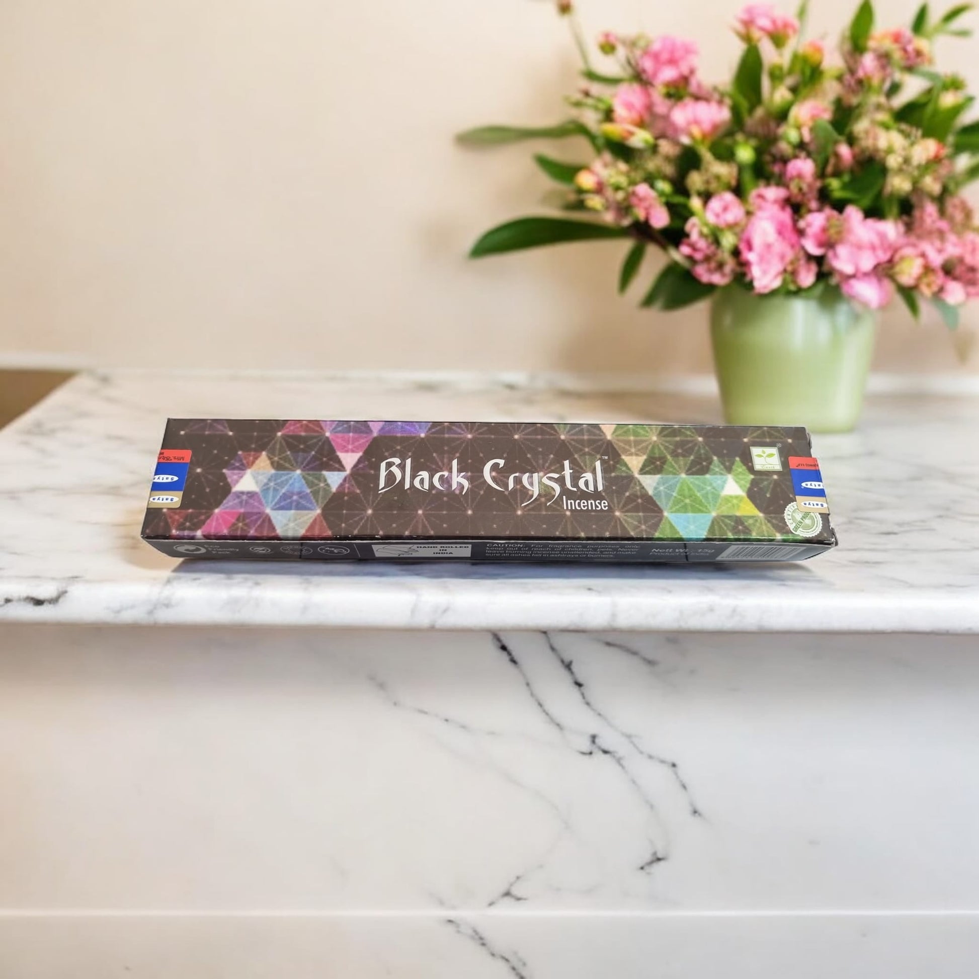 Black Crystal Satya Incense Sticks - Auras Workshop Auras Workshop