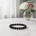 Black Obsidian Bracelet 8mm Beads - Auras Workshop Auras Workshop
