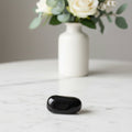 Black Obsidian Flat Tumbled Crystal – Protection, Grounding & Strength Stone - Auras Workshop Auras Workshop