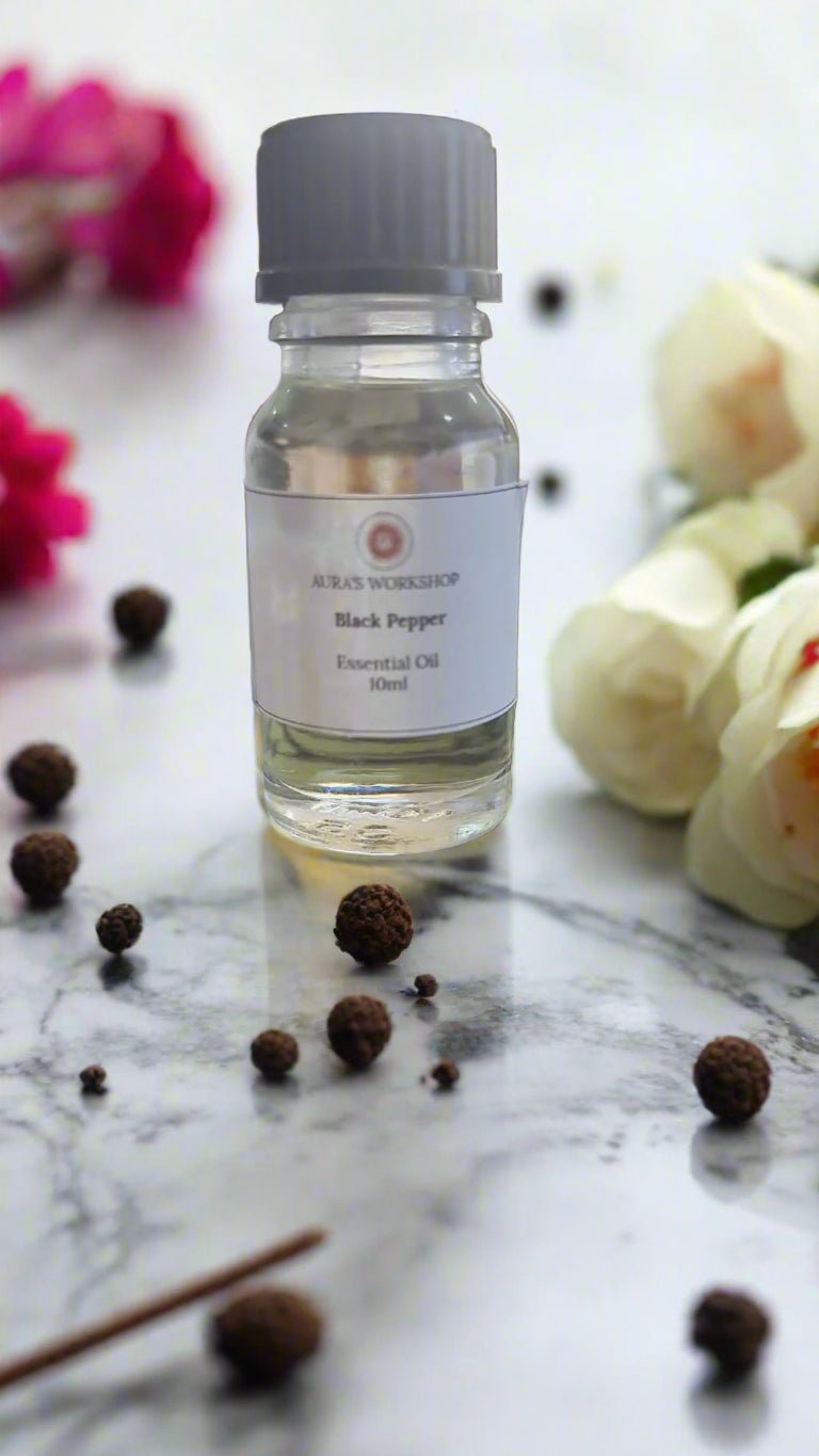 Black Pepper Essential Oil – 10ml - Auras Workshop Auras Workshop