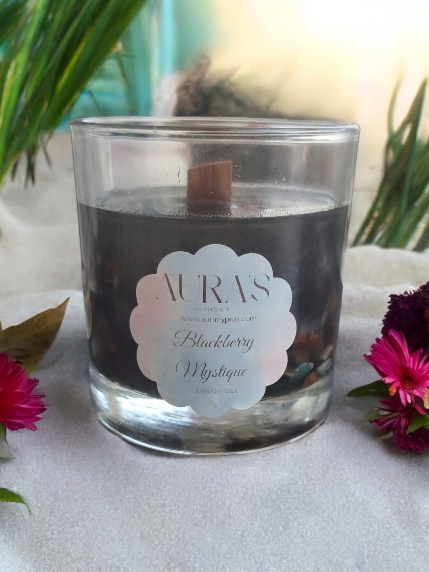 Blackberry Mystique Gel Wax Candle - Auras Workshop Auras Workshop