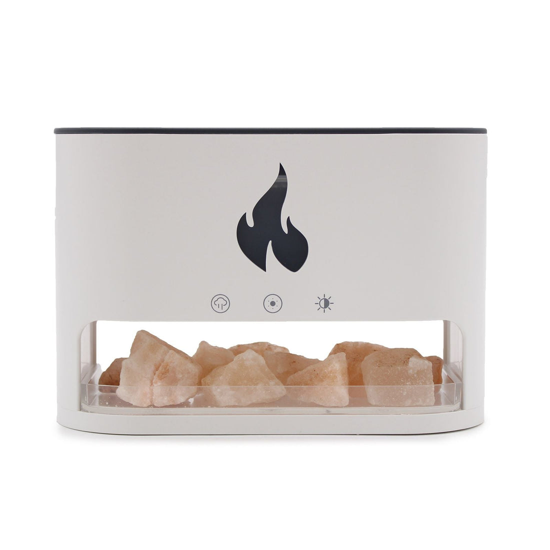 Blaze Aroma Diffuser – Himalayan Salt Chamber | Flame Effect | USB-C (Salt Included) - Auras Workshop Auras Workshop