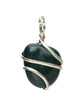 Bloodstone Spiral Silver Plated Pendant – Courage, Strength & Grounding Crystal Jewellery