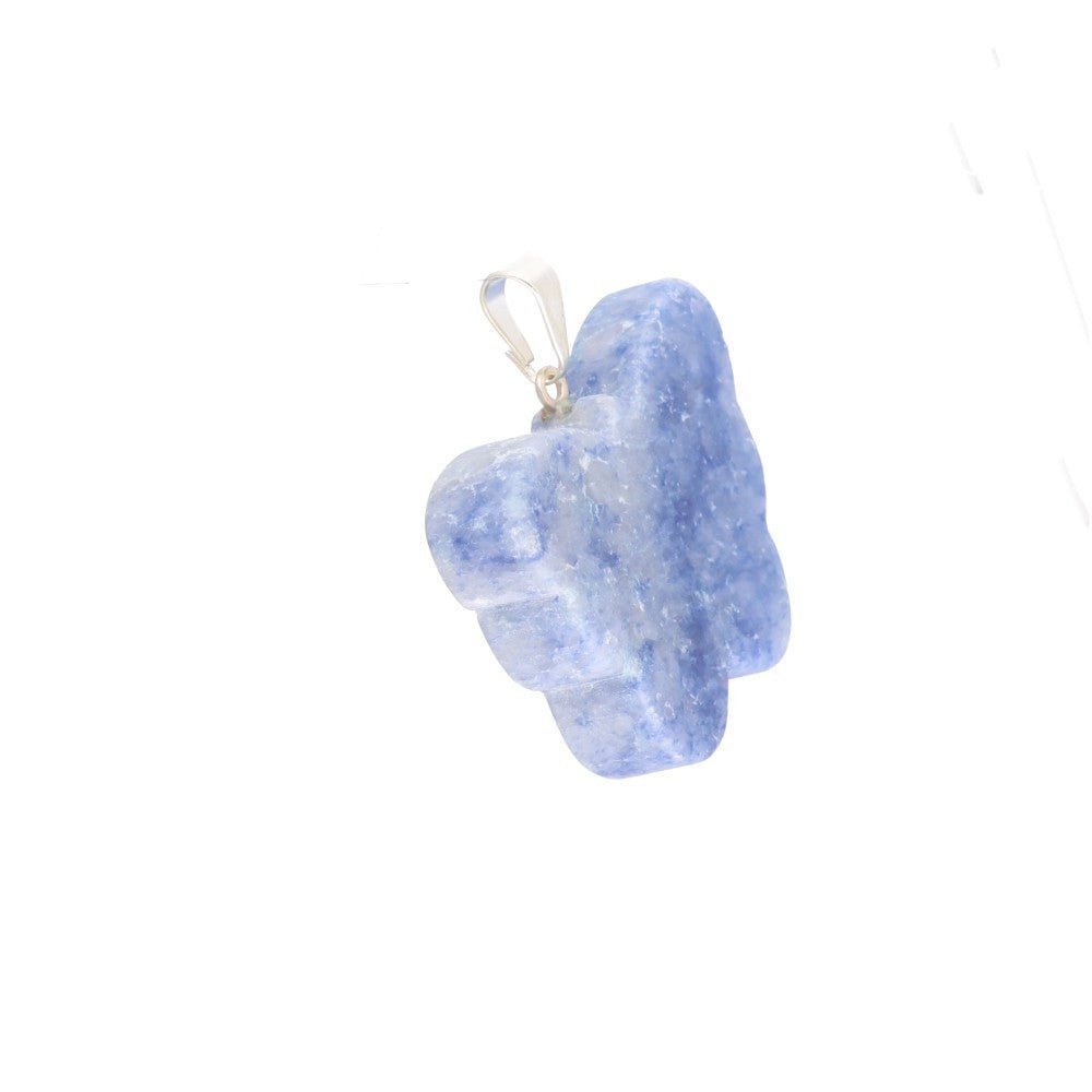 Blue Quartz Butterfly Pendant – Crystal Jewellery - Auras Workshop Auras Workshop