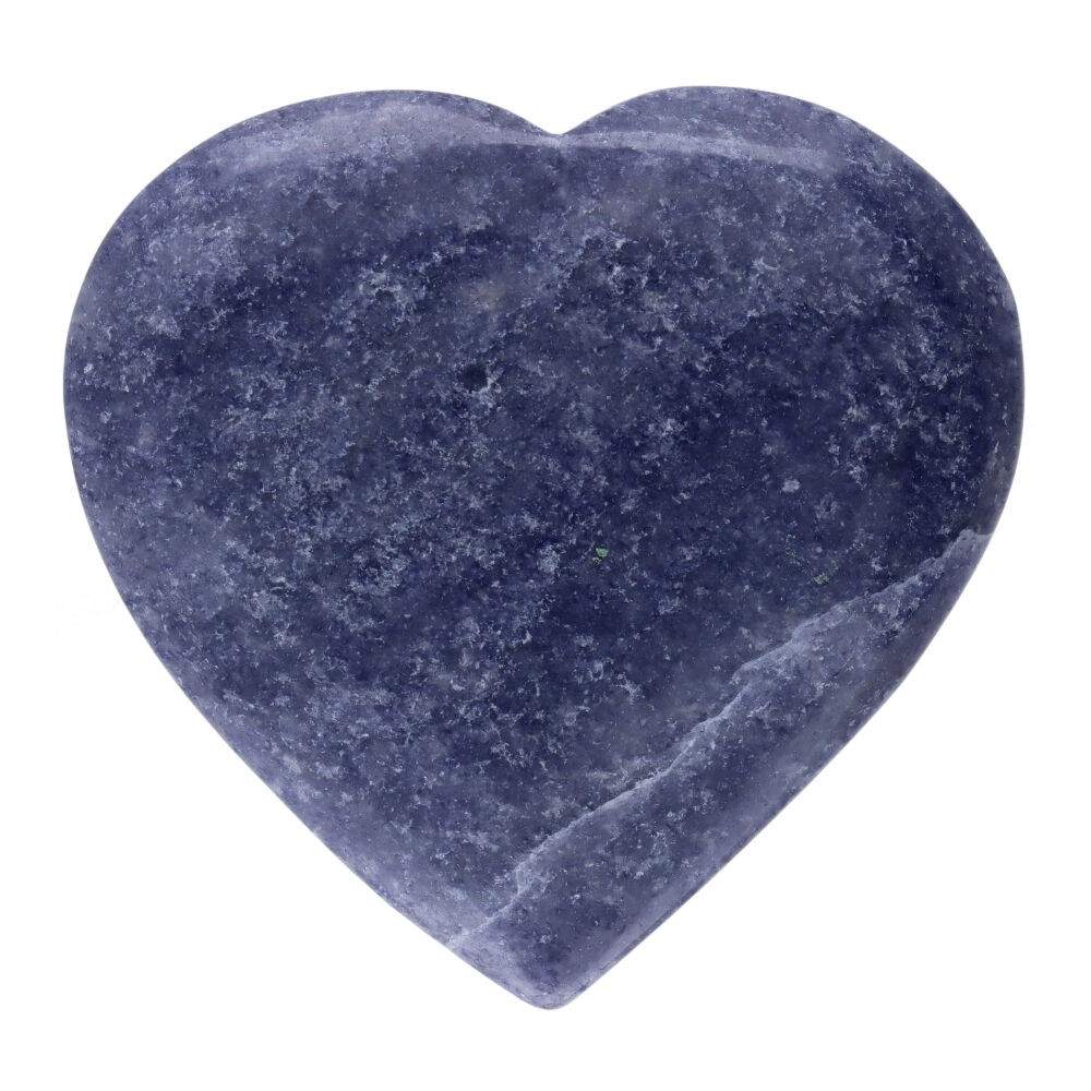 Blue Quartz Crystal Heart – 4.5 cm - Auras Workshop Auras Workshop