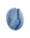 Blue Quartz Flat Tumbled Crystal – Calm, Clarity & Communication Stone - Auras Workshop Auras Workshop