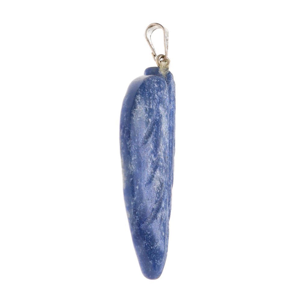 Blue Quartz Leaf Crystal Pendant – Crystal Jewellery - Auras Workshop Auras Workshop