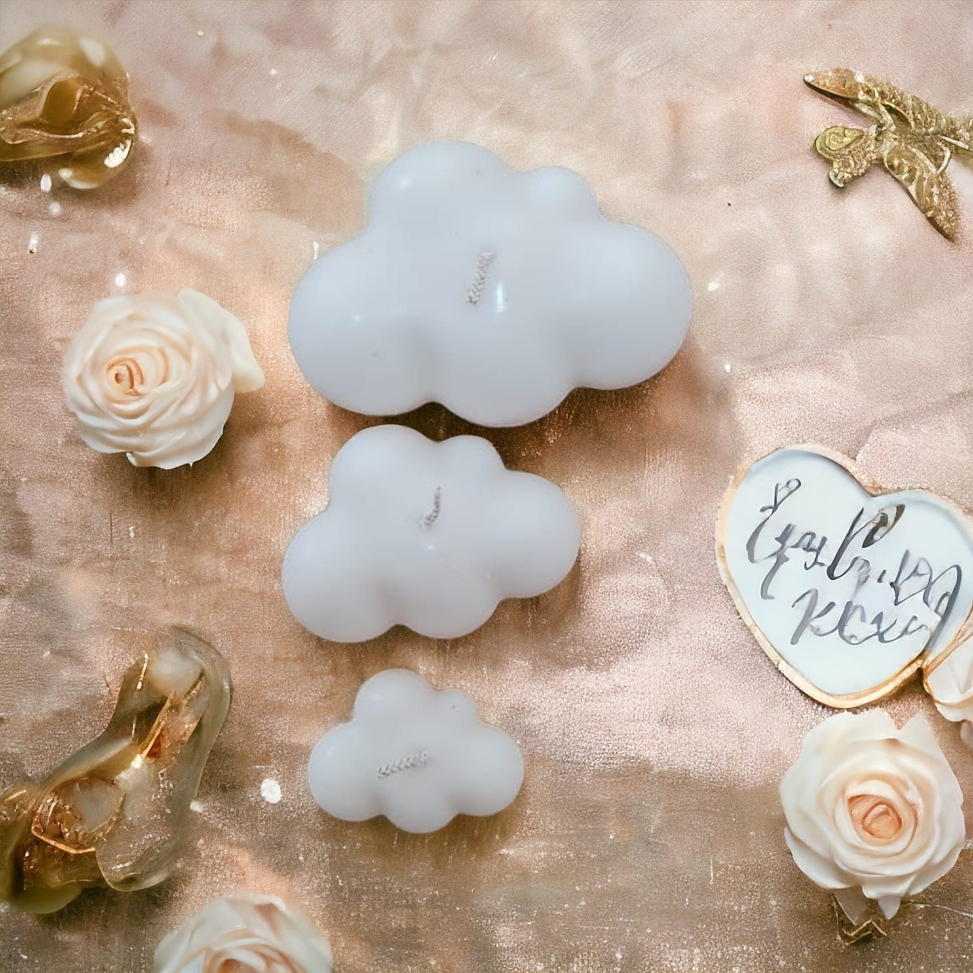 Candle Cloud Set in Baby Powder Scent - Auras Workshop Auras Workshop