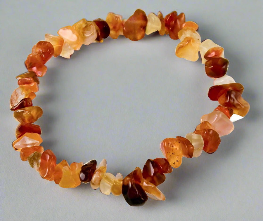 🧡 Carnelian Crystal Bracelet – Energy, Courage & Vitality