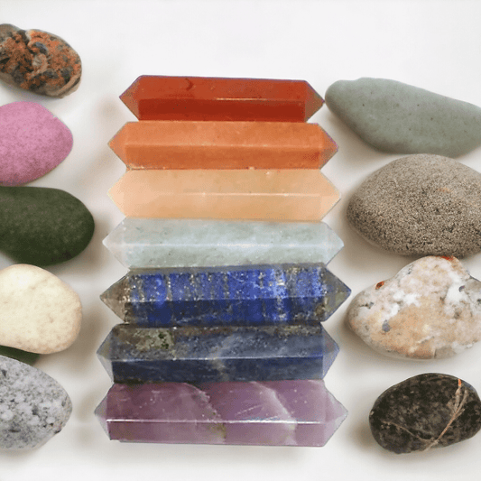 Chakra 7 stone SET for massage - Auras Workshop Auras Workshop