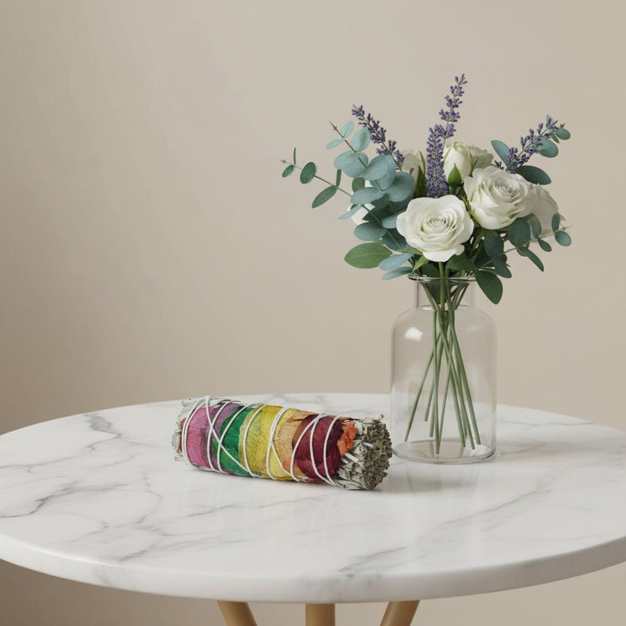 Chakra Sage Smudge Stick 10εκ. – Ενεργειακός Καθαρισμός & Πνευματική Κάθαρση