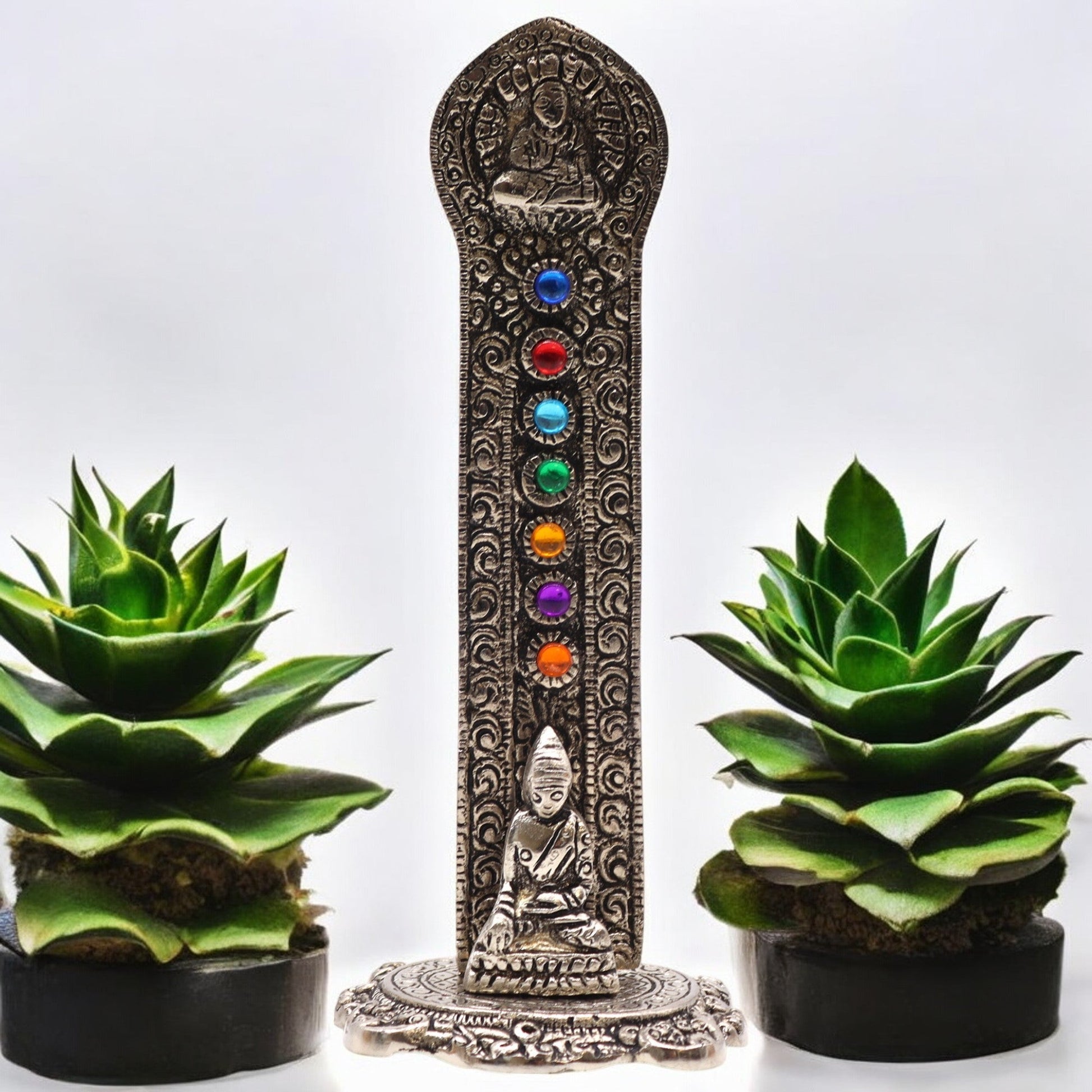 Chakra Tower Buddha Incense Holder - Auras Workshop Auras Workshop