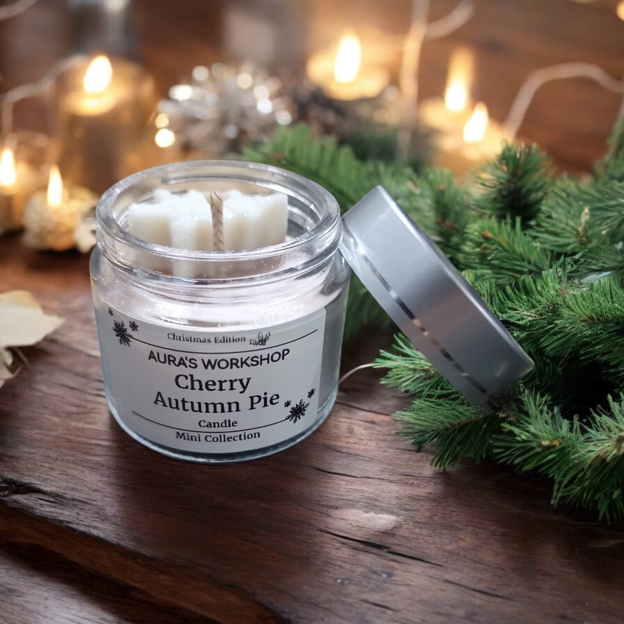 🍒🥧 Cherry Autumn Pie Candle Mini Collection – Christmas Edition