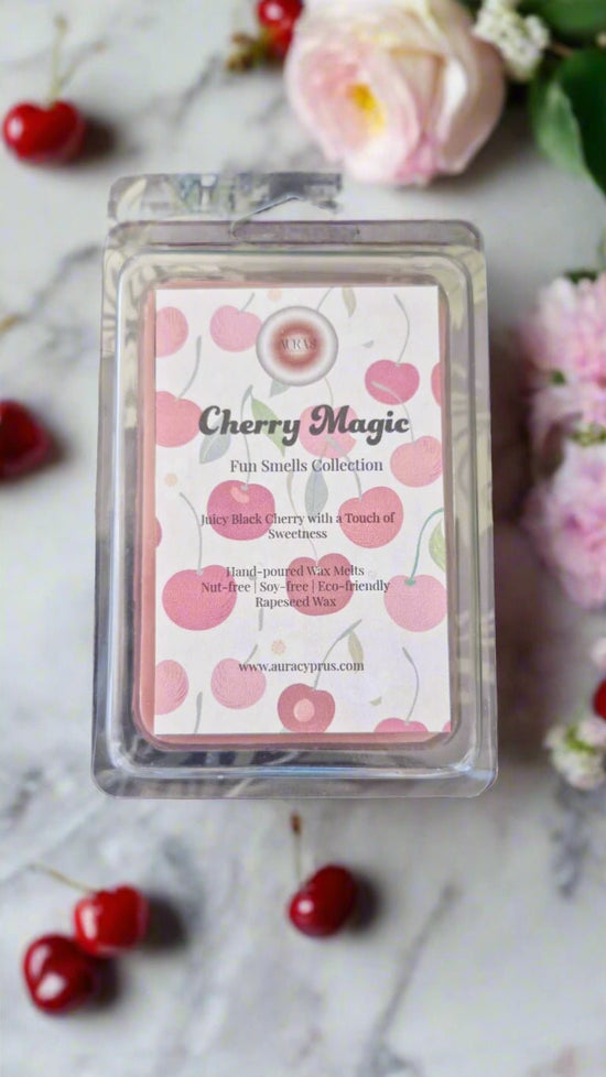 🍒 Cherry Magic Wax Melts – Fun Smells Collection | Juicy Black Cherry with a Sweet Twist - Auras Workshop Auras Workshop Auras Workshop 