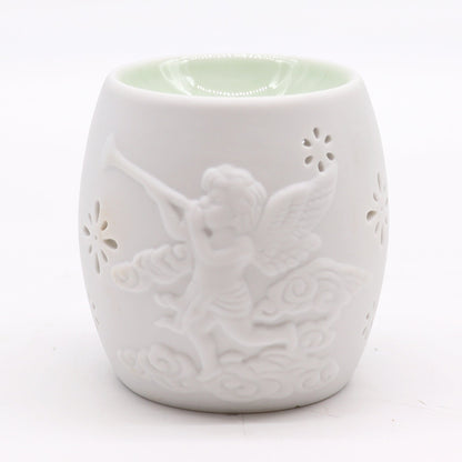 🤍✨ Cherubs Wax & Oil Burner Assort Designs | White Ceramic | Decorative Home Fragrance Burner - Auras Workshop Auras Workshop