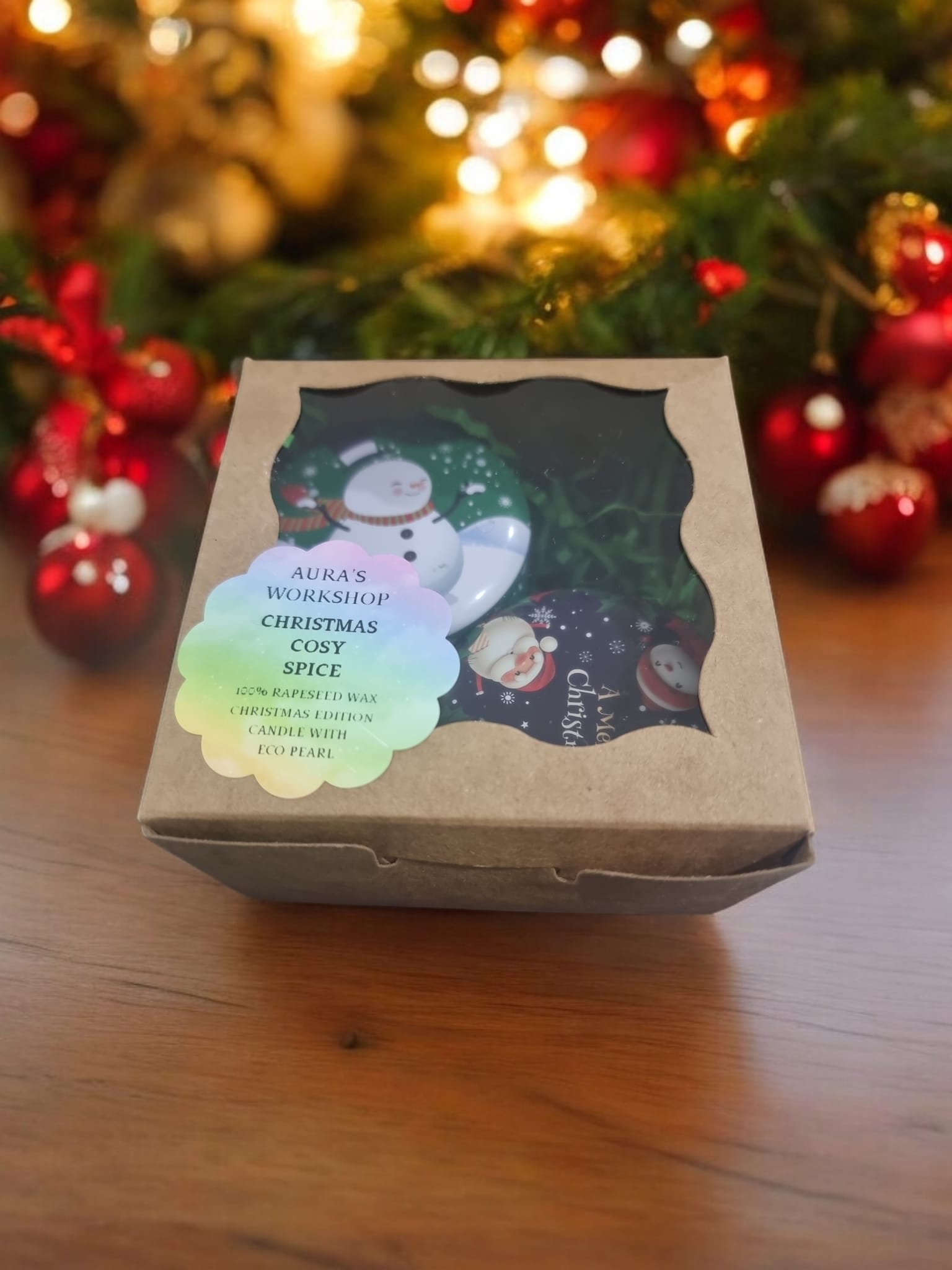 Christmas Cosy Spice Scented Candles - Christmas Edition (Set of 2) - Auras Workshop Auras Workshop