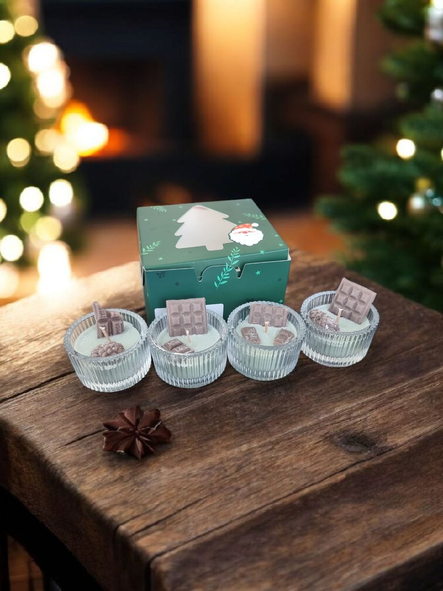 🎄 Christmas Mornings, Pine & Hot Choco Tealights – Christmas Gift Edition - Auras Workshop Auras Workshop