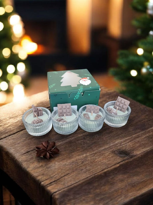 🎄 Christmas Mornings, Pine & Hot Choco Tealights – Christmas Gift Edition - Auras Workshop Auras Workshop