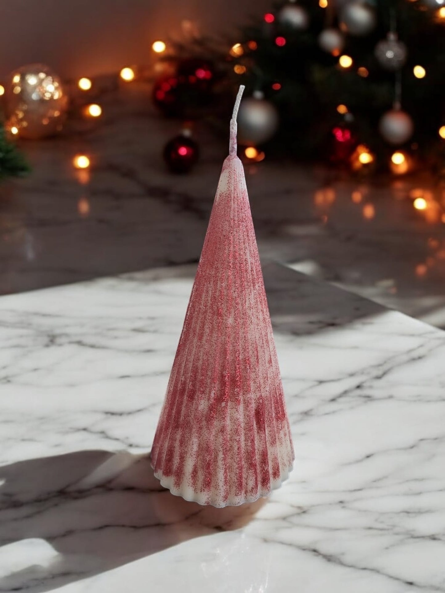 Christmas Spice Scented Christmas Spiral Tree Candle - Auras Workshop Auras Workshop