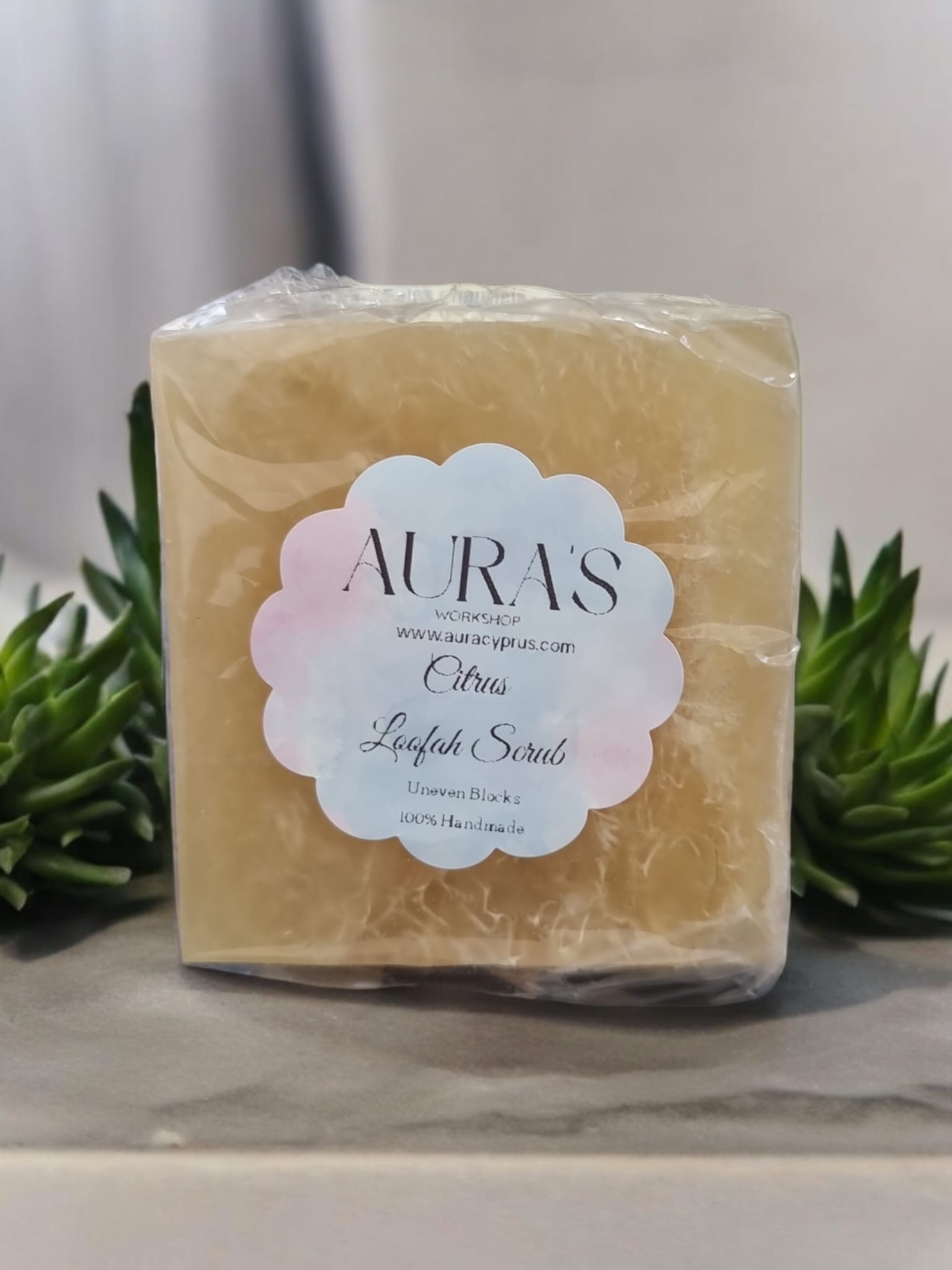 Citrus & Citronella Scented Loofah Soap - Auras Workshop Auras Workshop