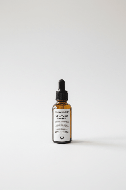 Citrus Timber Beard Oil – Refreshing Beard Oil with Bergamot, Lemon & Rosemary - Auras Workshop Auras Workshop