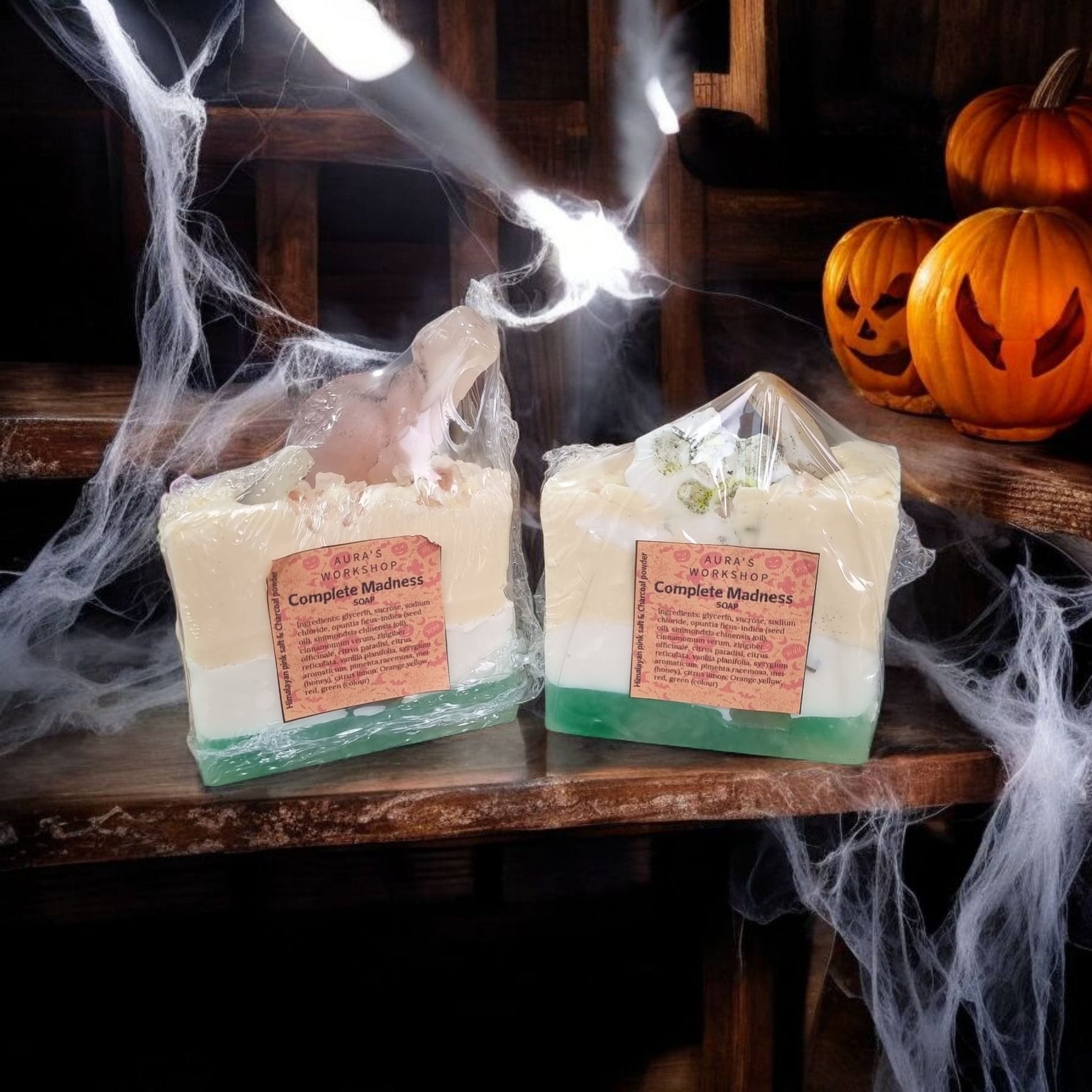 🖤 Complete Madness Soap – Himalayan Pink Salt & Charcoal | Handmade Natural Soap by Aura’s Workshop - Auras Workshop Auras Workshop