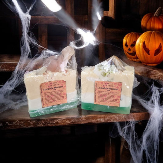 🖤 Complete Madness Soap – Himalayan Pink Salt & Charcoal | Handmade Natural Soap by Aura’s Workshop - Auras Workshop Auras Workshop