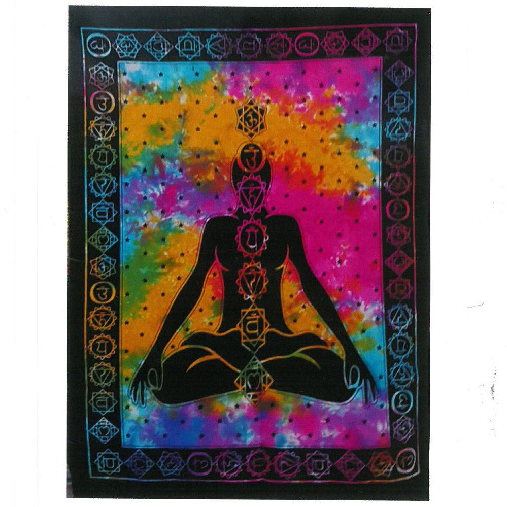 Cotton Wall Art - Chakra Buddha - Auras Workshop Auras Workshop