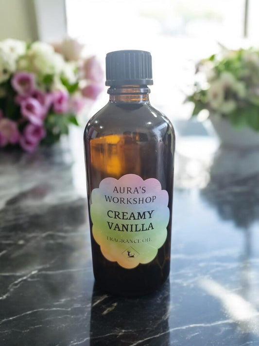 Creamy Vanilla Fragrance Oil - 100ml - Auras Workshop Auras Workshop