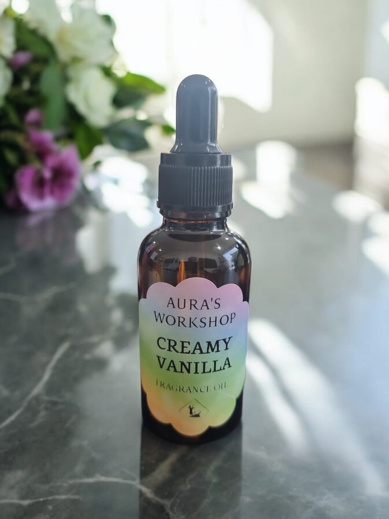 Creamy Vanilla Fragrance Oil - 30ml - Auras Workshop Auras Workshop