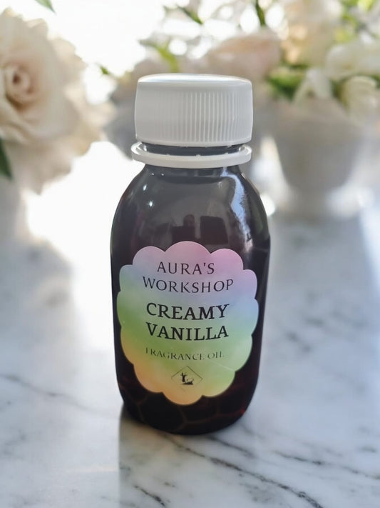 Creamy Vanilla Fragrance Oil - 50ml - Auras Workshop Auras Workshop