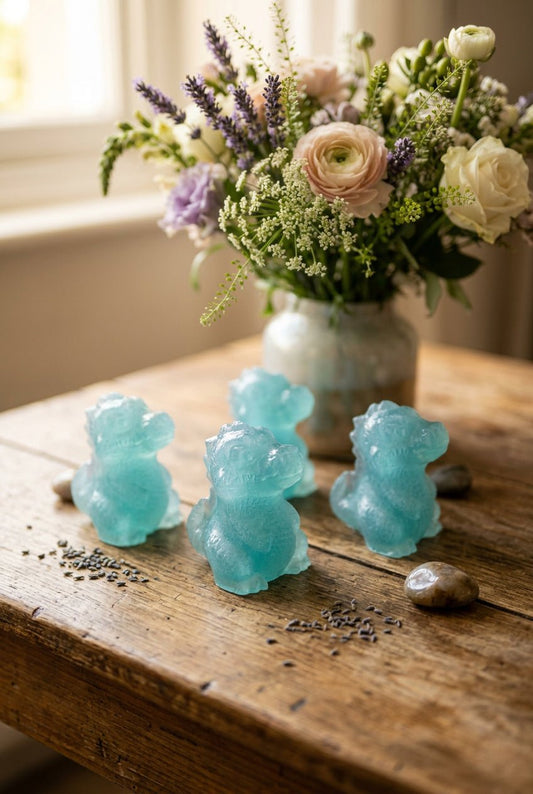 Dino Kids Soap – Coconut Scented Dinosaur Glycerin Soap | Aqua Blue or Blue - Auras Workshop Auras Workshop