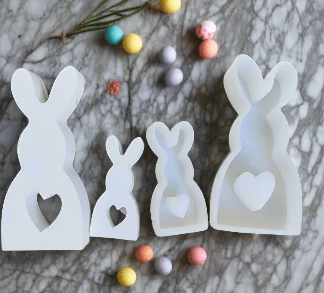 Easter Bunny Silicone Molds For Resin, Concrete, Candle DIY Crafts - Auras Workshop Auras Workshop