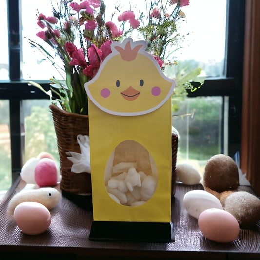 Easter Collection: Apple Cinnamon Scent 18 Wax Melts in Easter Chick Yellow Gift Bag - Auras Workshop Auras Workshop