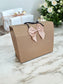 Eco - Friendly Kraft Paper Gift Box - Bag with Bow and Handle (315x165x240 mm) - Auras Workshop Auras Workshop