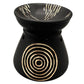 Elemental Natural Large Oil & Wax Burner – Black - Auras Workshop Auras Workshop