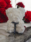 Eternal Love White Rose Bear - Gift - Auras Workshop Auras Workshop