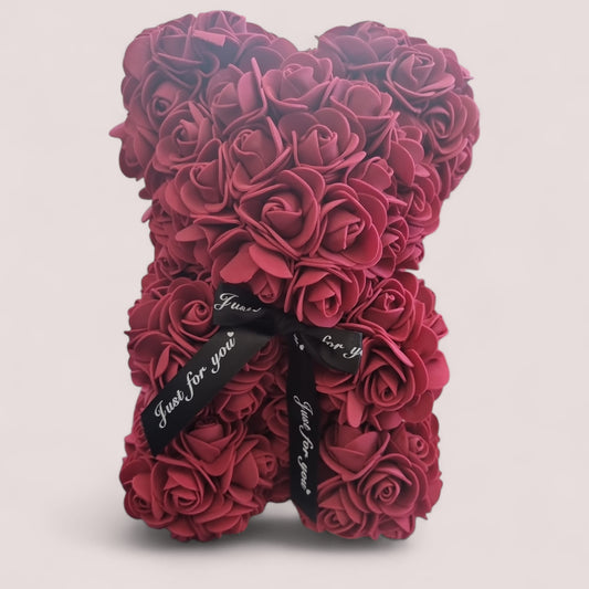 Eternal Love Wine Red Rose Bear – A Valentine’s Gift to Remember - Auras Workshop Auras Workshop