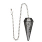 Faceted Shungite Crystal Pendulum – 4 cm - Auras Workshop Auras Workshop