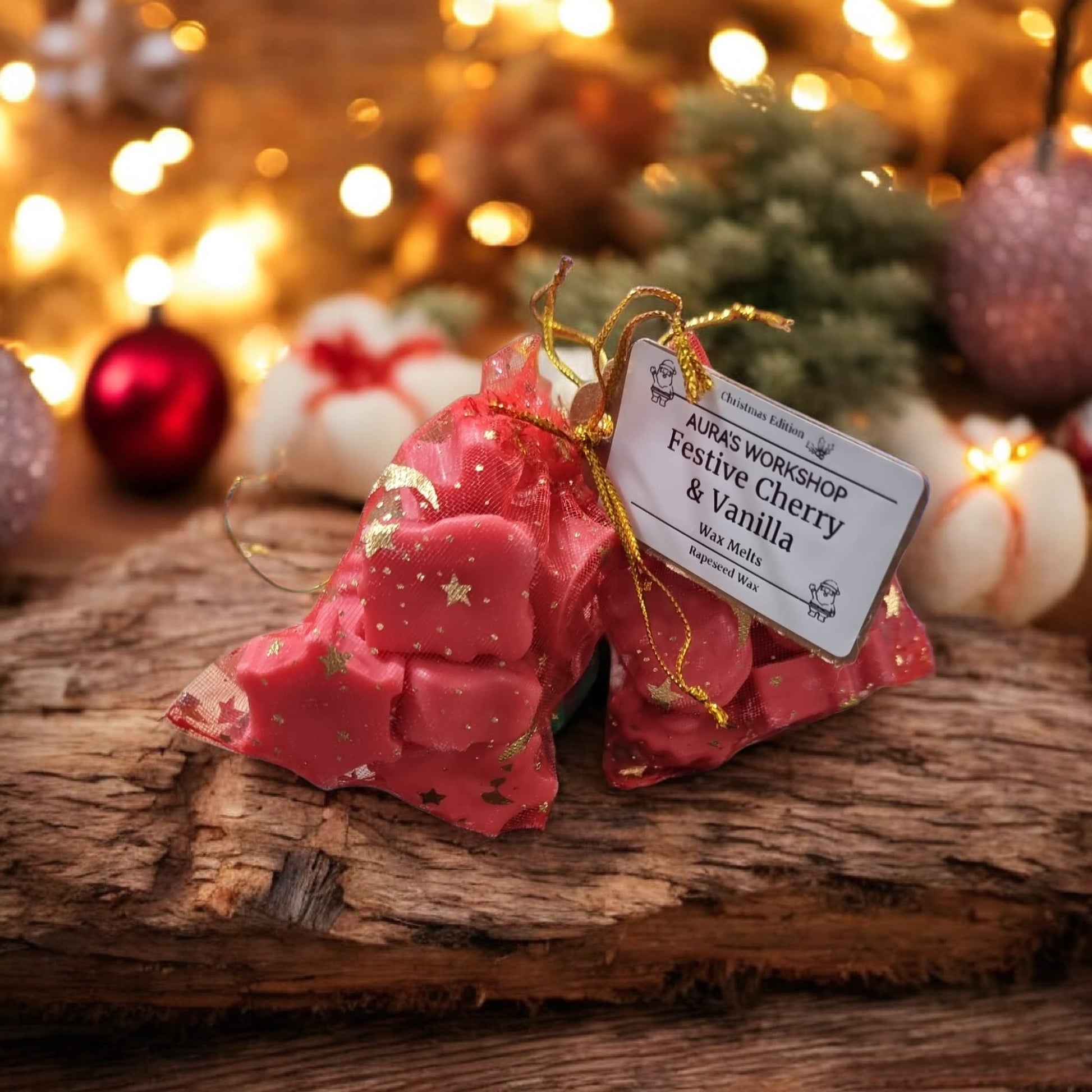 🍒🎄 Festive Cherry & Vanilla Wax Melts – Christmas Edition | Aura’s Workshop - Auras Workshop Auras Workshop