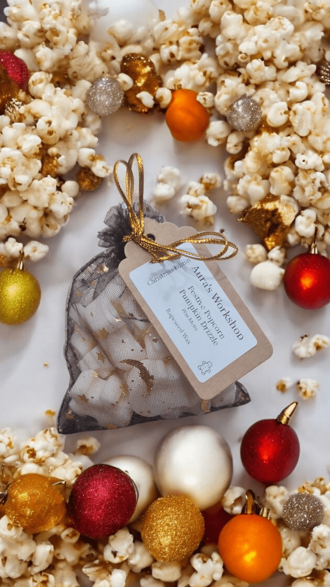 Festive Popcorn Pumpkin Drizzle - Christmas Edition - Auras Workshop Auras Workshop
