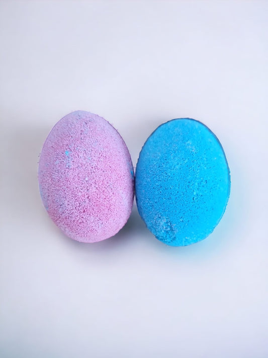 Fizzy Egg Bath Bombs x2 Pack - Purple & Blue - Auras Workshop Auras Workshop