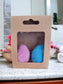 Fizzy Egg Bath Bombs x2 Pack - Purple & Blue - Auras Workshop Auras Workshop