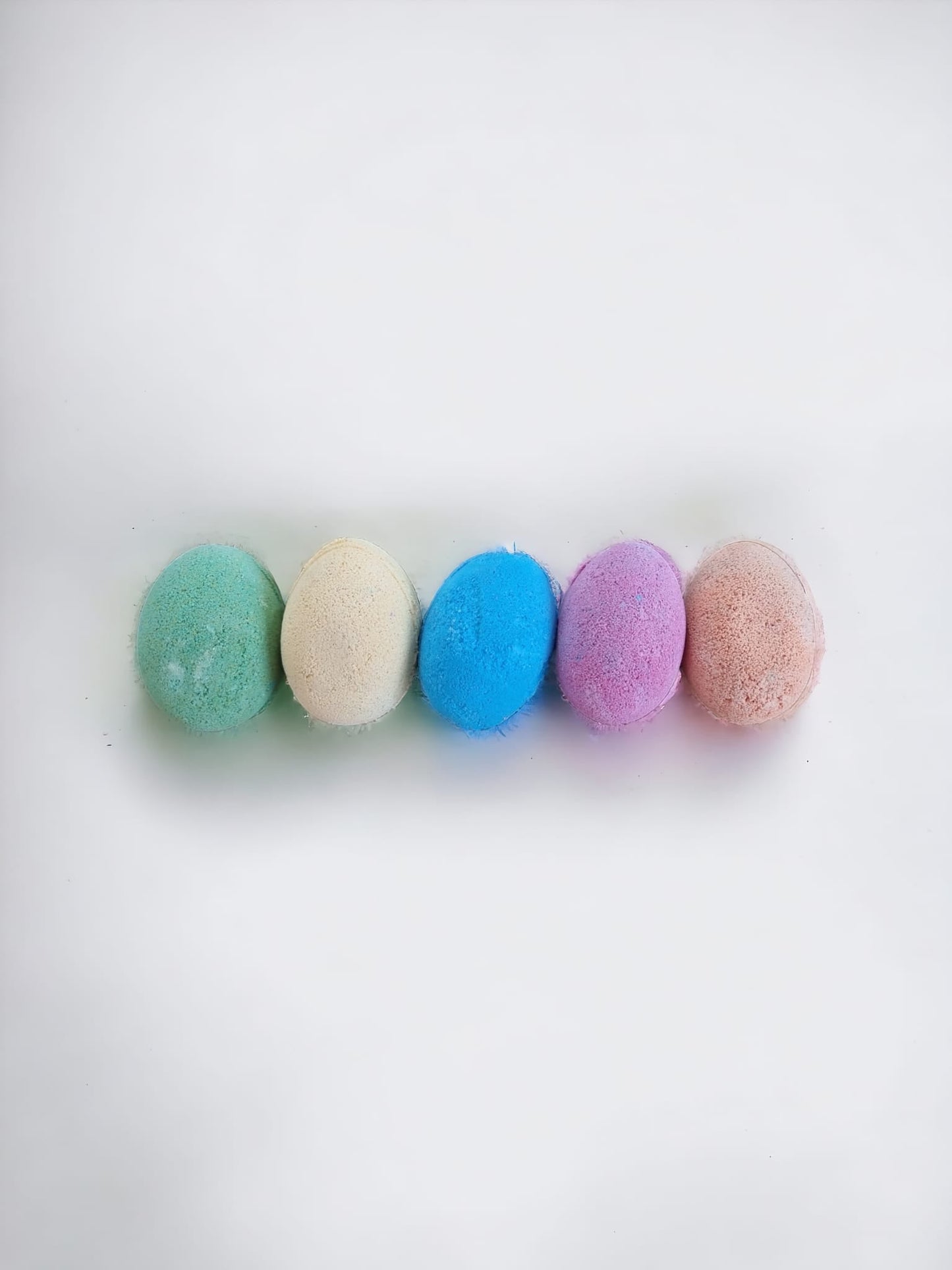 Fizzy Egg Bath Bombs x6 Pack - Purple, Blue,Yellow, Green, Orange & White - Auras Workshop Auras Workshop