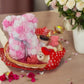 Gift Basket Hamper – Rose Teddy Bear, Bath Salts, Candle & Gold Artificial Rose - Auras Workshop Auras Workshop