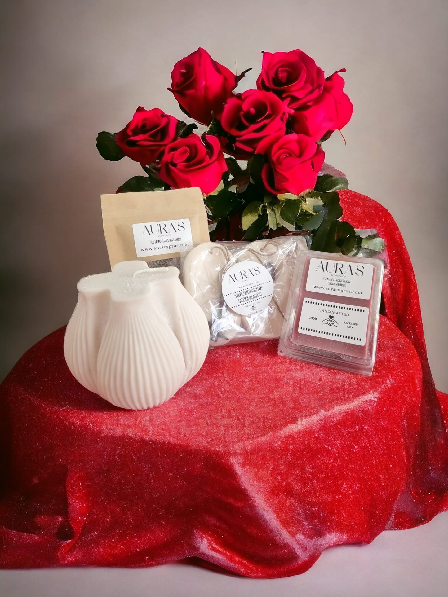 Gift Set: Candle, Wax Melt & Lavender Bliss - Auras Workshop Auras Workshop