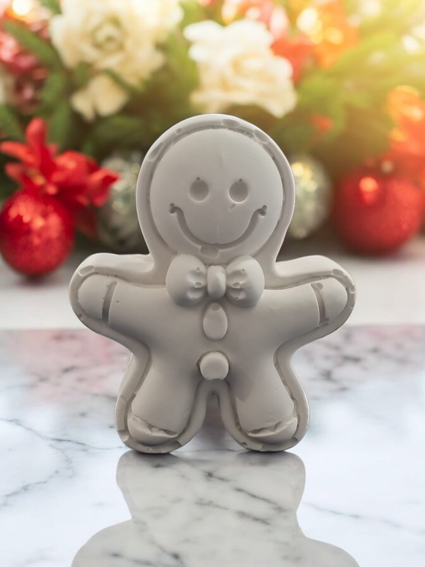 Gingerbread Man White Porcelain - Christmas Edition Home Decoration - Auras Workshop Auras Workshop