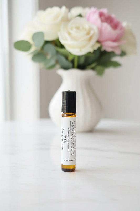 Golden Auras Workshop Roll On Perfume 10ml – Bright, Fresh & Uplifting - Auras Workshop Auras Workshop