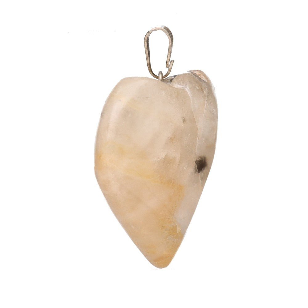 Golden Healer Quartz Heart Pendant – Crystal Jewellery - Auras Workshop Auras Workshop